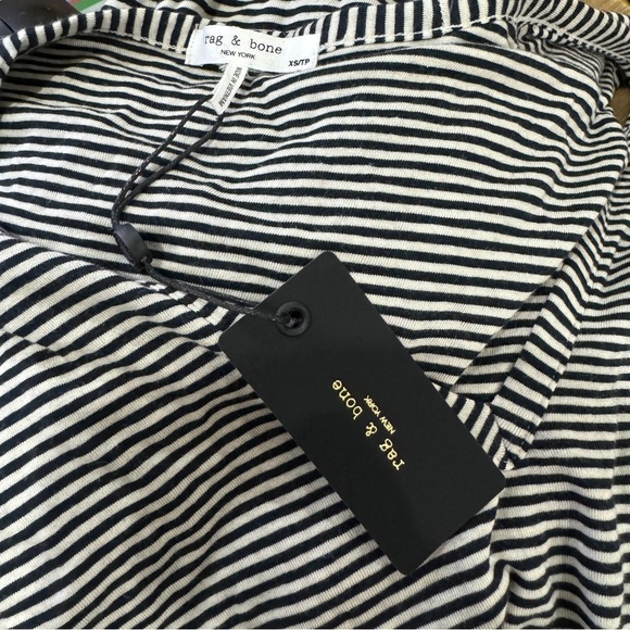 Rag and Bone V-neck stripe midi dress - Picture 6 of 7